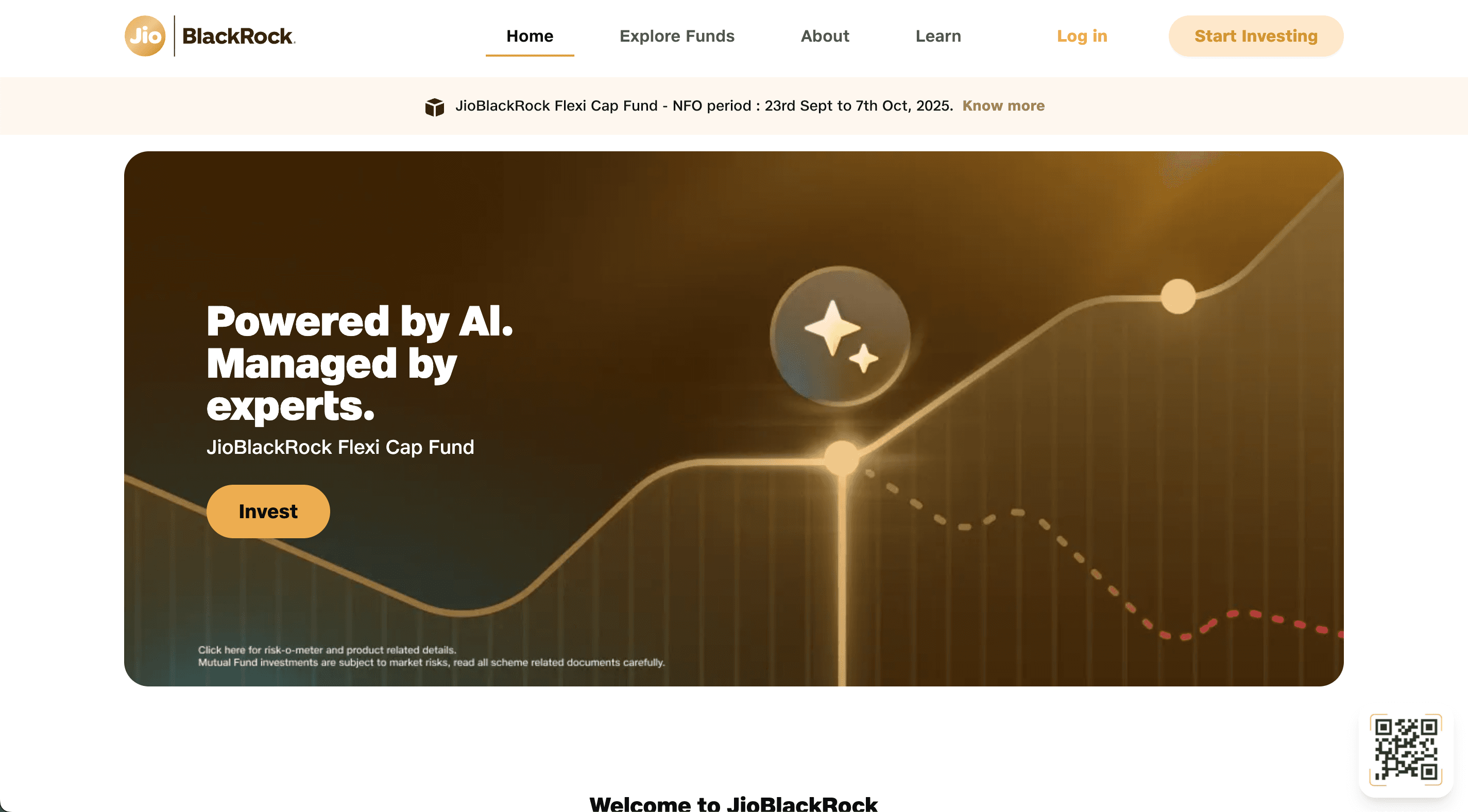 Screenshot of JioBlackRock AMC